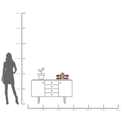 Outlet KARE Design Podpórka na książki Lips czerwona (2-set) - KARE