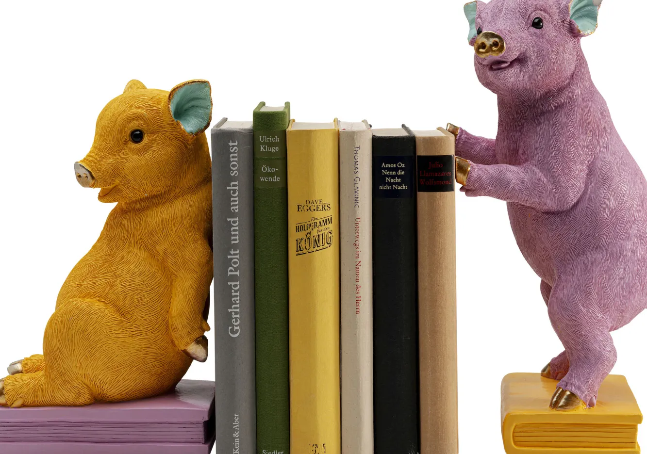 New KARE Design Podpórka na książki Pig Party (2-set) - KARE