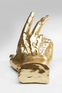 Fashion KARE Design Podpórki na książki Fingers 16x21 cm złote - KARE