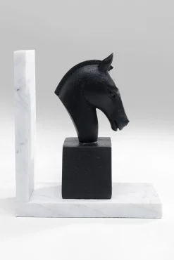 Sale KARE Design Podpórki na książki Horse 36x21 cm czarno-białe - KARE
