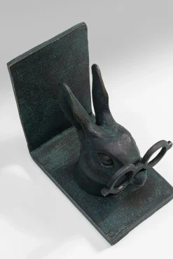 Clearance KARE Design Podpórki na książki Smart Rabbit 2 el. 32x18 cm aluminium - KARE