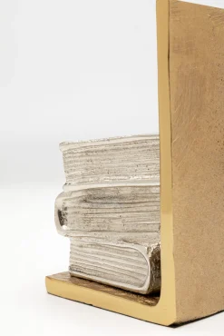 Clearance KARE Design Podpórki na książki z aluminium srebrno-złote 15x23 cm - KARE