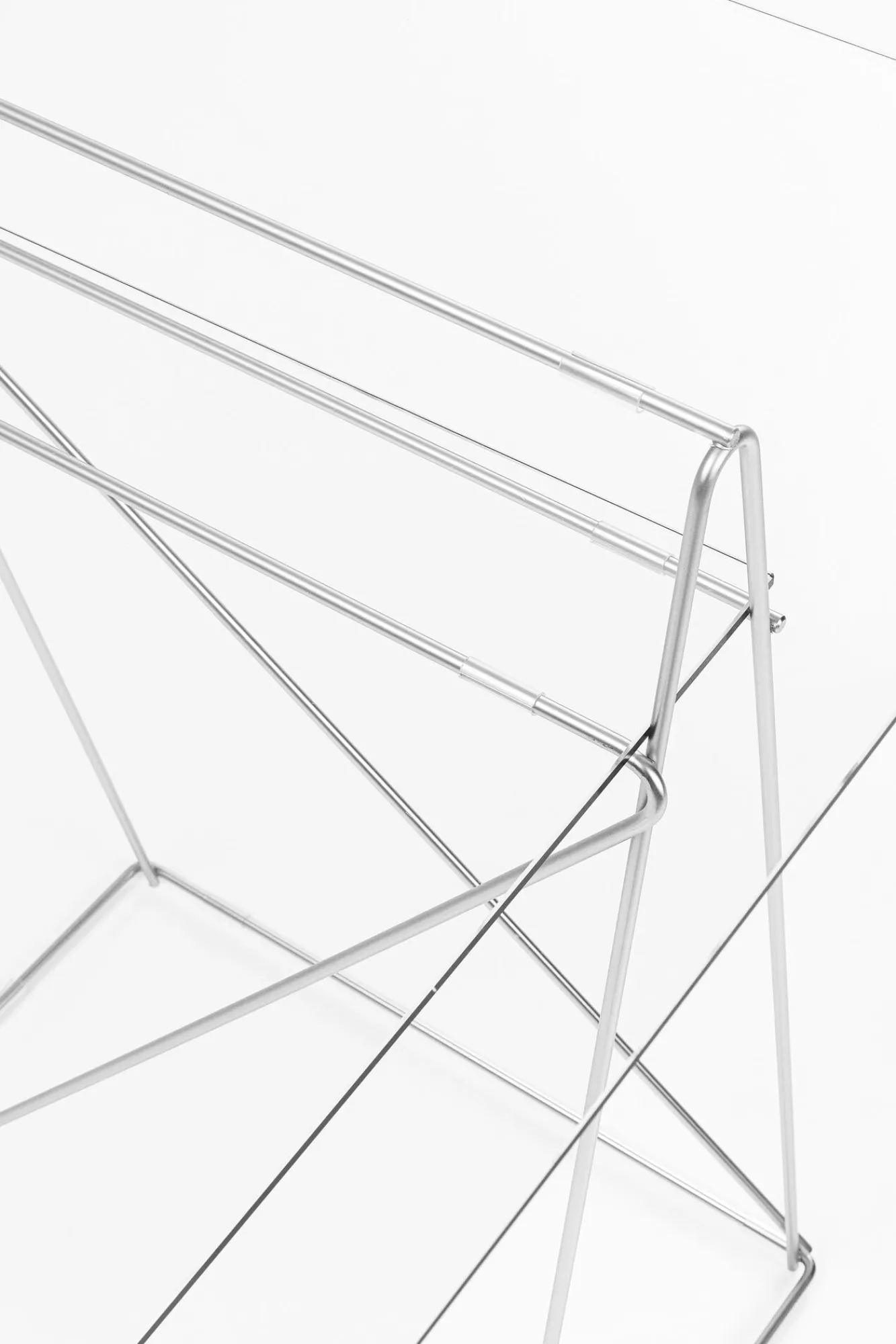 Discount KARE Design Podstawa biurka metalowa srebrna 31x49 cm - KARE