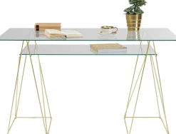 Sale KARE Design Podstawa biurka Polar 2 el. złota matowa - KARE