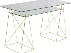 Sale KARE Design Podstawa biurka Polar 2 el. złota matowa - KARE