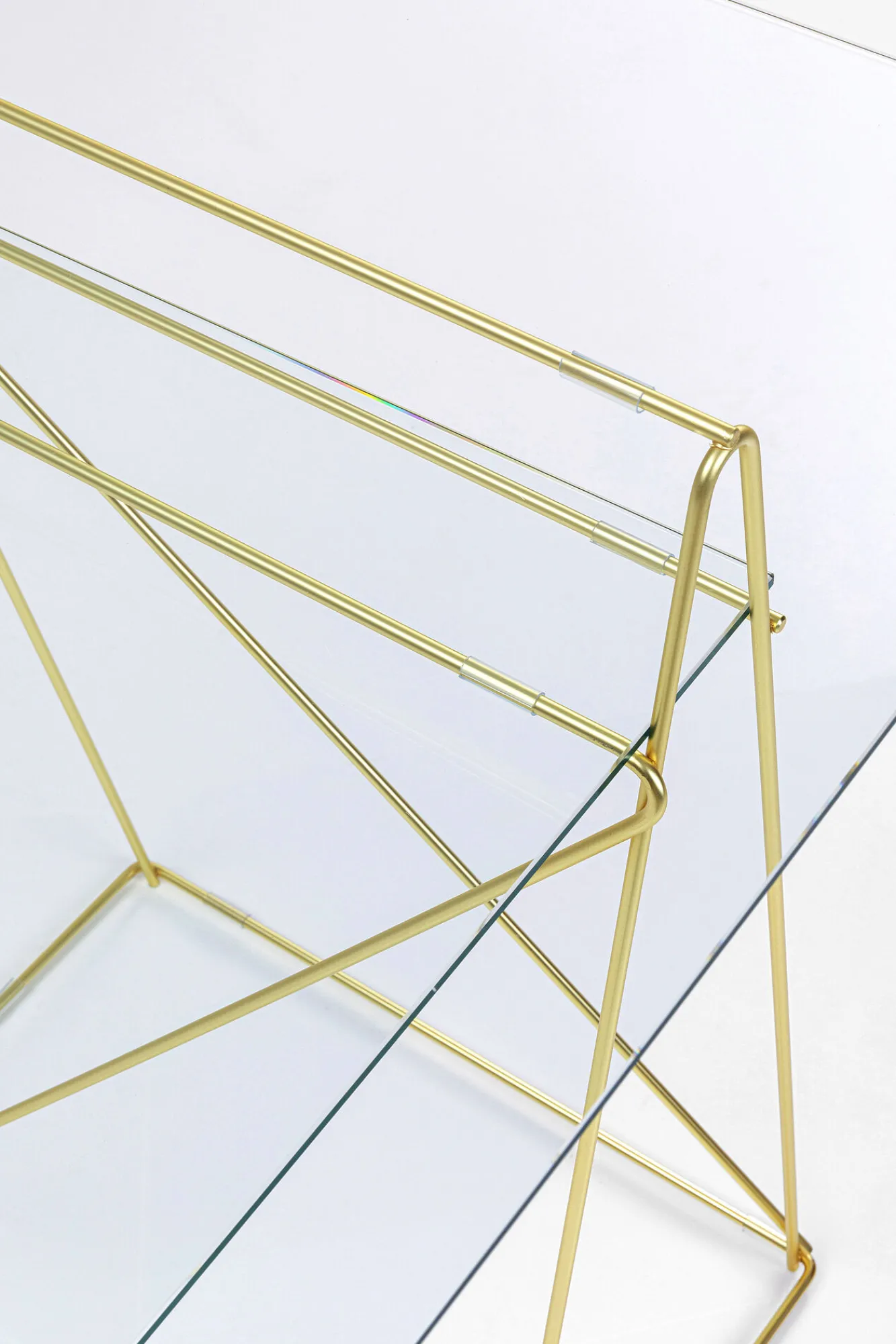 Sale KARE Design Podstawa biurka Polar 2 el. złota matowa - KARE