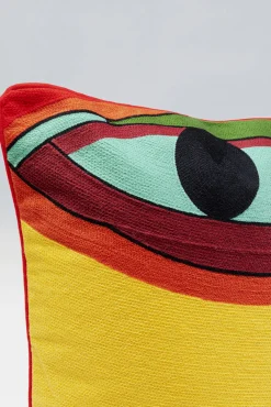 Online KARE Design Poduszka dekoracyjna abstrakcyjna twarz kolorowa 50x50 cm - KARE