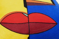 Online KARE Design Poduszka dekoracyjna abstrakcyjna twarz kolorowa 50x50 cm - KARE