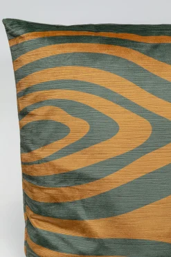 Best KARE Design Poduszka dekoracyjna Abstract Shapes 45x45 cm zielono-brązowa - KARE