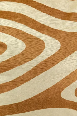 Fashion KARE Design Poduszka dekoracyjna Abstract Shapes 45x45 cm biało-brązowa - KARE