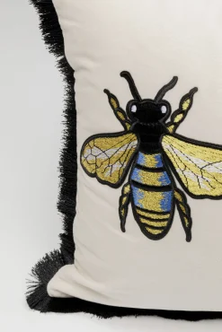 Hot KARE Design Poduszka dekoracyjna Bees biała 50x30cm - KARE