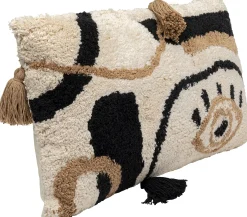 Discount KARE Design Poduszka dekoracyjna boho z frędzami 60x35 cm oko biało-beżowa - KARE