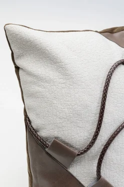 Best KARE Design Poduszka dekoracyjna brązowa dekoracja ze sznurka 45x45 cm - KARE