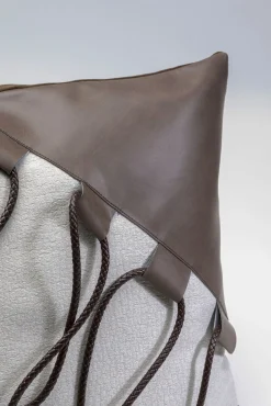 Best KARE Design Poduszka dekoracyjna brązowa dekoracja ze sznurka 45x45 cm - KARE