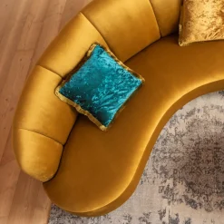 Outlet KARE Design Poduszka dekoracyjna Cannes 45x45 cm niebieska - KARE