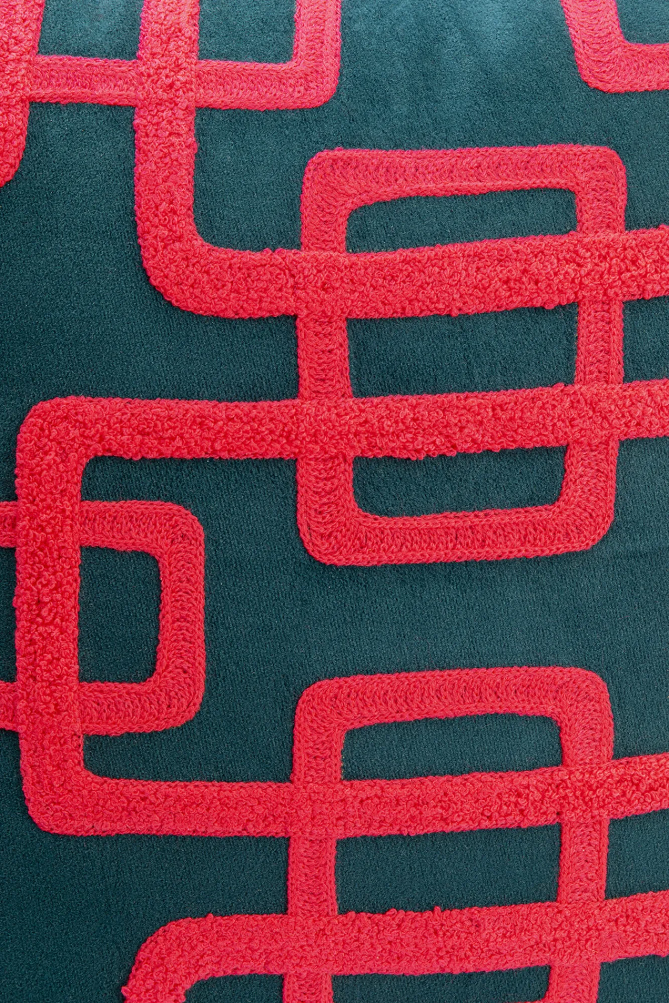 Online KARE Design Poduszka dekoracyjna Chain różowa 45x45cm - KARE