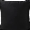 Fashion KARE Design Poduszka dekoracyjna czarna aksamitna twarze 45x45 cm - KARE
