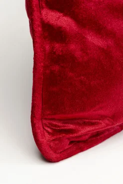 Clearance KARE Design Poduszka dekoracyjna czerwona aksamitna z napisem Love 60x35 cm - KARE