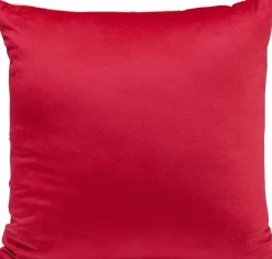 Online KARE Design Poduszka dekoracyjna czerwona z zielono-żółtymi wzorami 45x45 cm - KARE