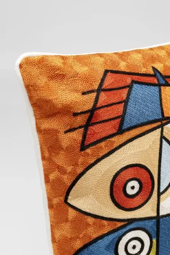 Outlet KARE Design Poduszka dekoracyjna kolorowa abstrakcyjne wzory 50x50 cm - KARE