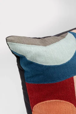 Outlet KARE Design Poduszka dekoracyjna kolorowe wzory geometryczne 45x45 cm - KARE