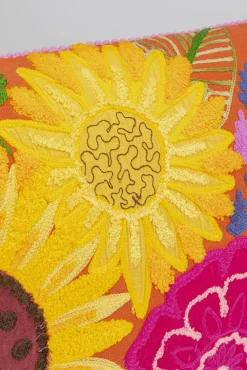 Clearance KARE Design Poduszka dekoracyjna kolorowa kwiaty 60x40 cm słoneczniki - KARE