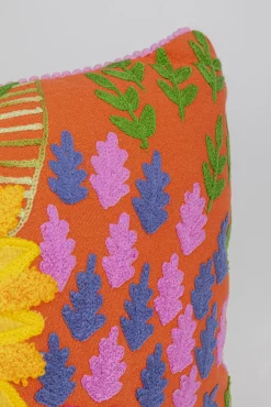 Clearance KARE Design Poduszka dekoracyjna kolorowa kwiaty 60x40 cm słoneczniki - KARE