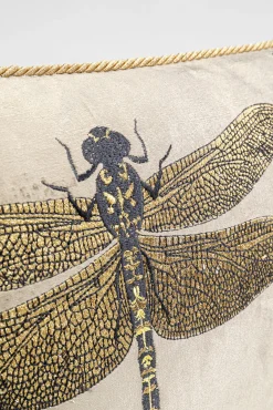 Online KARE Design Poduszka dekoracyjna nowoczesna z motywem ważki brązowa 50x30 cm - KARE