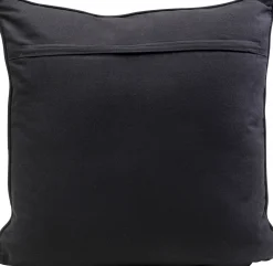 Fashion KARE Design Poduszka dekoracyjna nowoczesna z czarnymi wzorami 50x50 cm - KARE