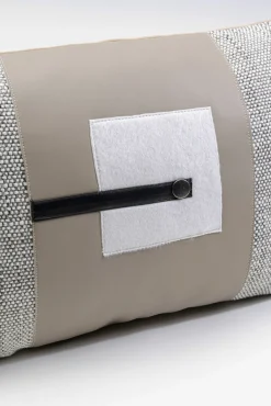 Sale KARE Design Poduszka dekoracyjna szaro-beżowa do salonu 50x30 cm - KARE