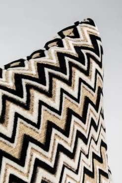 Hot KARE Design Poduszka dekoracyjna Velvet Zig Zag 40x40 cm - KARE
