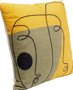 Online KARE Design Poduszka dekoracyjna 50x50 cm twarz artystyczna - KARE