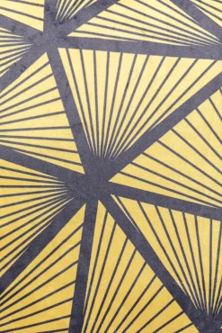 Discount KARE Design Poduszka dekoracyjna z frędzlami 45x45 cm wzory niebiesko-złote - KARE