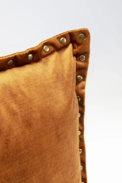 Discount KARE Design Poduszka na sofę brązowa nity dekoracyjne 45x45 cm - KARE