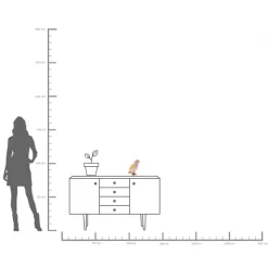 Discount KARE Design Pojemnik dekoracyjny ceramiczny kolorowa papuga 21x23 cm - KARE