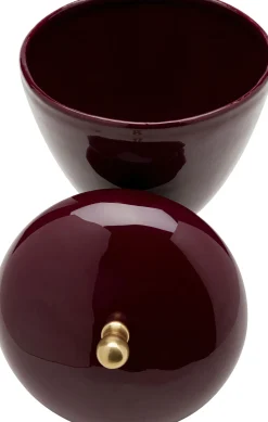 Sale KARE Design Pojemnik dekoracyjny fioletowy aluminium i stal Ø15x24 cm - KARE