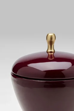 Sale KARE Design Pojemnik dekoracyjny fioletowy aluminium i stal Ø15x24 cm - KARE