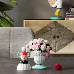 New KARE Design Pojemnik dekoracyjny Puppet Ø10x26 cm kolorowy - KARE