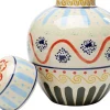 Fashion KARE Design Pojemnik dekoracyjny z ceramiki boho kolorowe wzory Ø19x25 cm - KARE