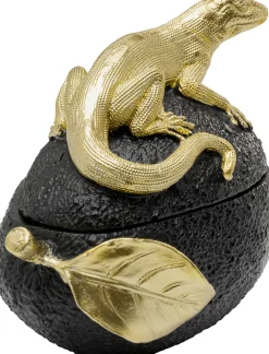 Clearance KARE Design Pudełko dekoracyjne Avocado Lizard 15cm - KARE