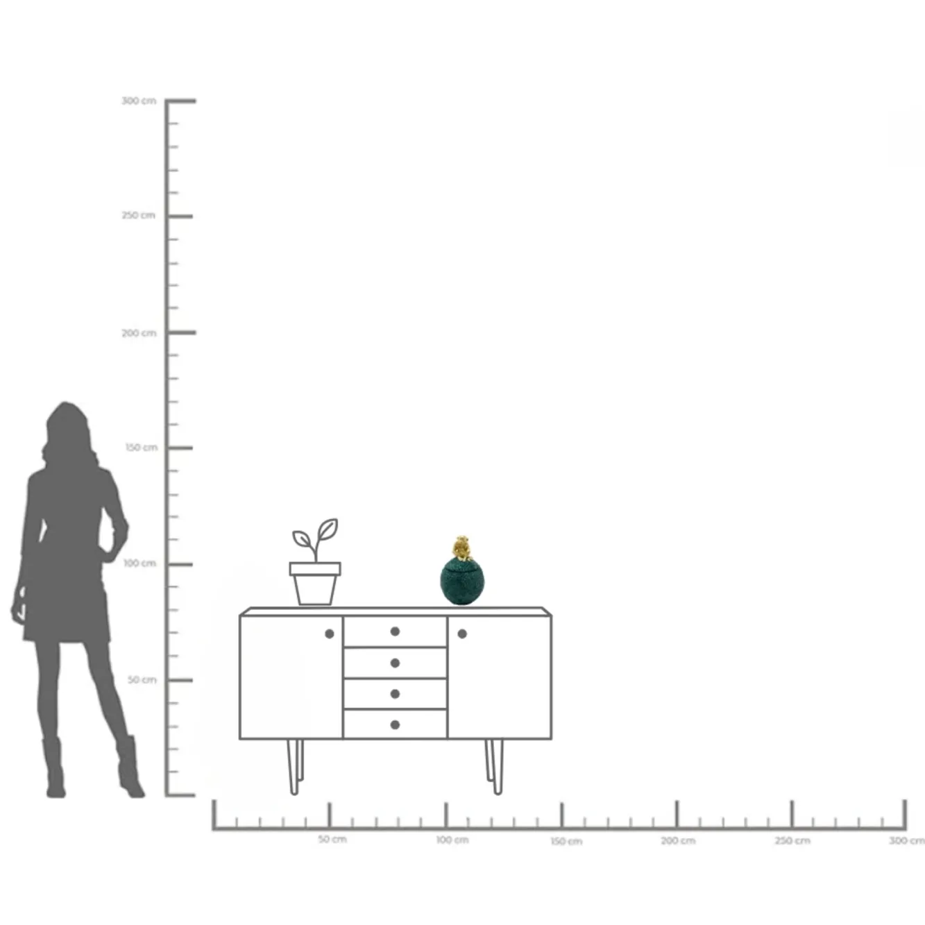 Outlet KARE Design Pudełko dekoracyjne Jackfruit Monkey 18cm - KARE