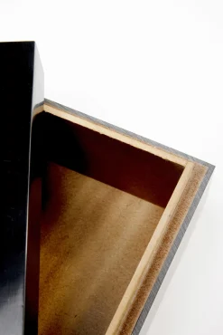 Sale KARE Design Pudełko na biżuterię czarne 30x15 cm paski - KARE