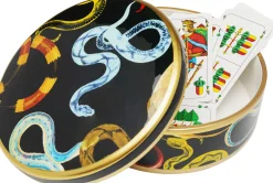 Sale KARE Design Pudełko na biżuterię z porcelany motyw węży Ø19x9 cm - KARE