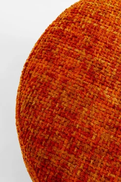 Online KARE Design Pufa Cherry Dining Silber pomarańczowa Ø39cm - KARE