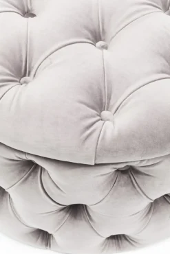 Best KARE Design Pufa Desire Ø73x47 cm szara - KARE