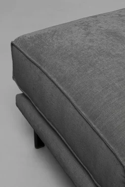 Discount KARE Design Pufa Edna szara 115x60cm - KARE