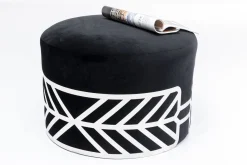 Discount KARE Design Pufa Jenna Ø61x41 cm czarna - KARE