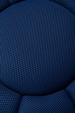 Discount KARE Design Pufa Peppo Bloom Blue Ø76cm - KARE