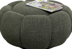 New KARE Design Pufa Peppo Bloom melange zielona Ø72cm - KARE
