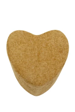 Best KARE Design Pufa żółta w kształcie serca 34x36 cm - KARE